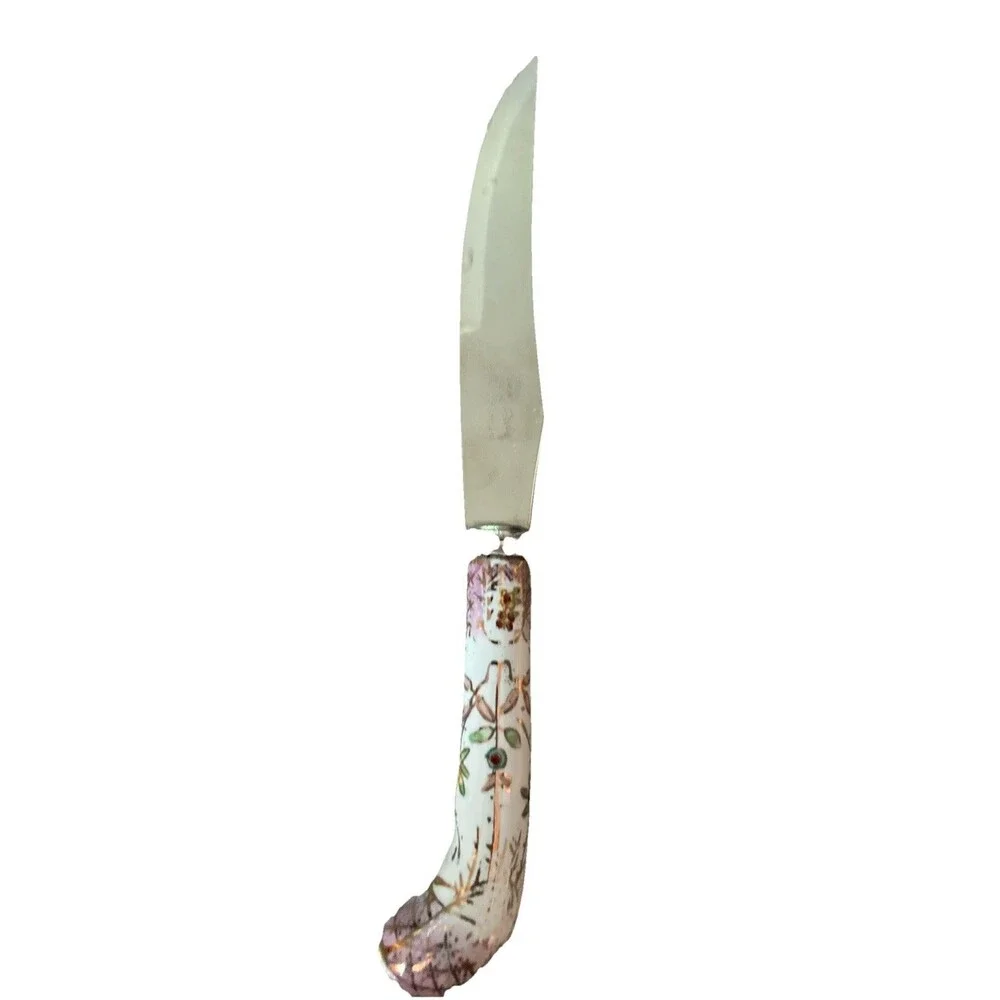 VINTAGE Sheffield Porcelain Knife Stainless Steel